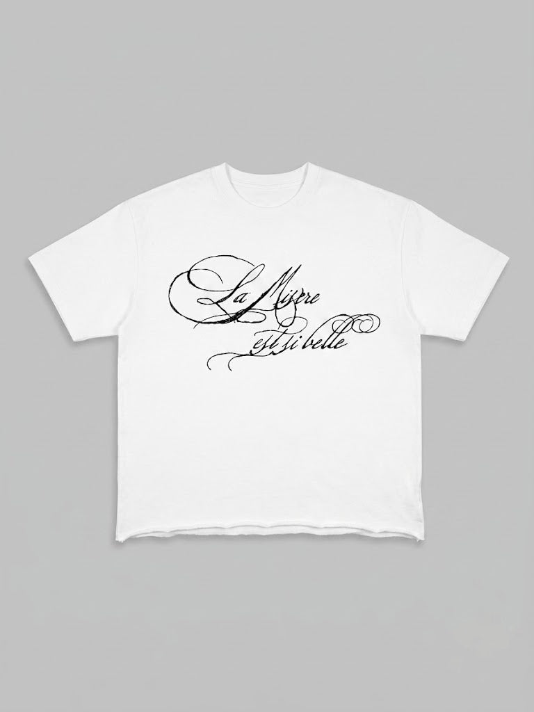 T-shirt "La misère est si belle"-White