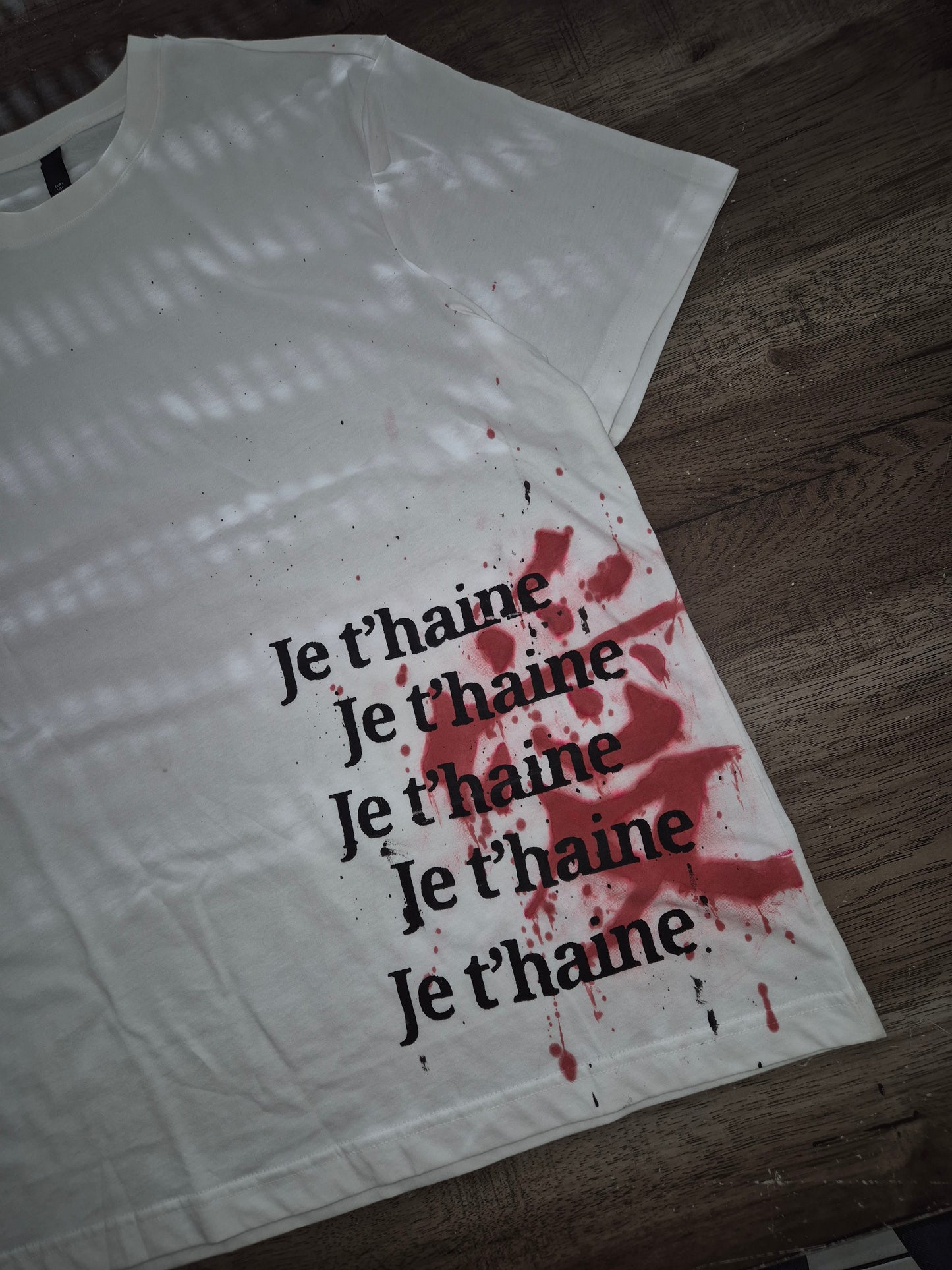 T-shirt je t’haine 愛 V3